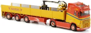 for WSI for Volvo FH5 for Globetrotter 4X2 Brick Trailer - 3 AXLE for GOYENS 1/50 Truck Pre-Built Model