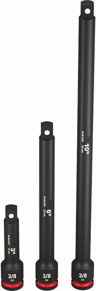 For Milwaukee 49-66-6714 3-Pc. SHOCKWAVE 3/8 in. Drive Impact Socket Extension Set