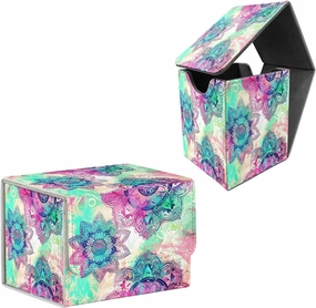 for MTG Card Storage Solution, Colorful Mandala for MTG Card Box and Commander Decks, High Capacity Anime Card Sleeves for Mtg Deck Box Set of 2