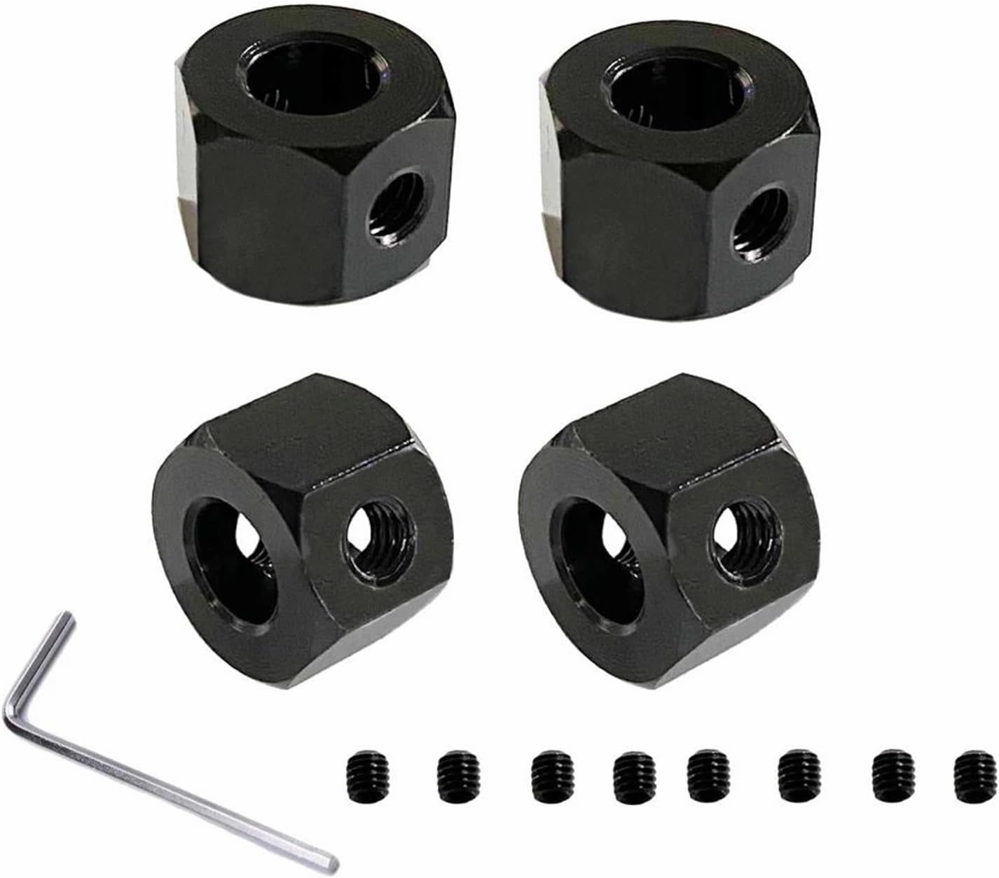 for WPL D12 D42 Rubber Drift Tires Upgrade Wheel Hubs Rubber Soft Tires RC Car Spare Parts Replacement RC Car Accessories Children Toy RC Repair Parts(12mm Adapter 1)