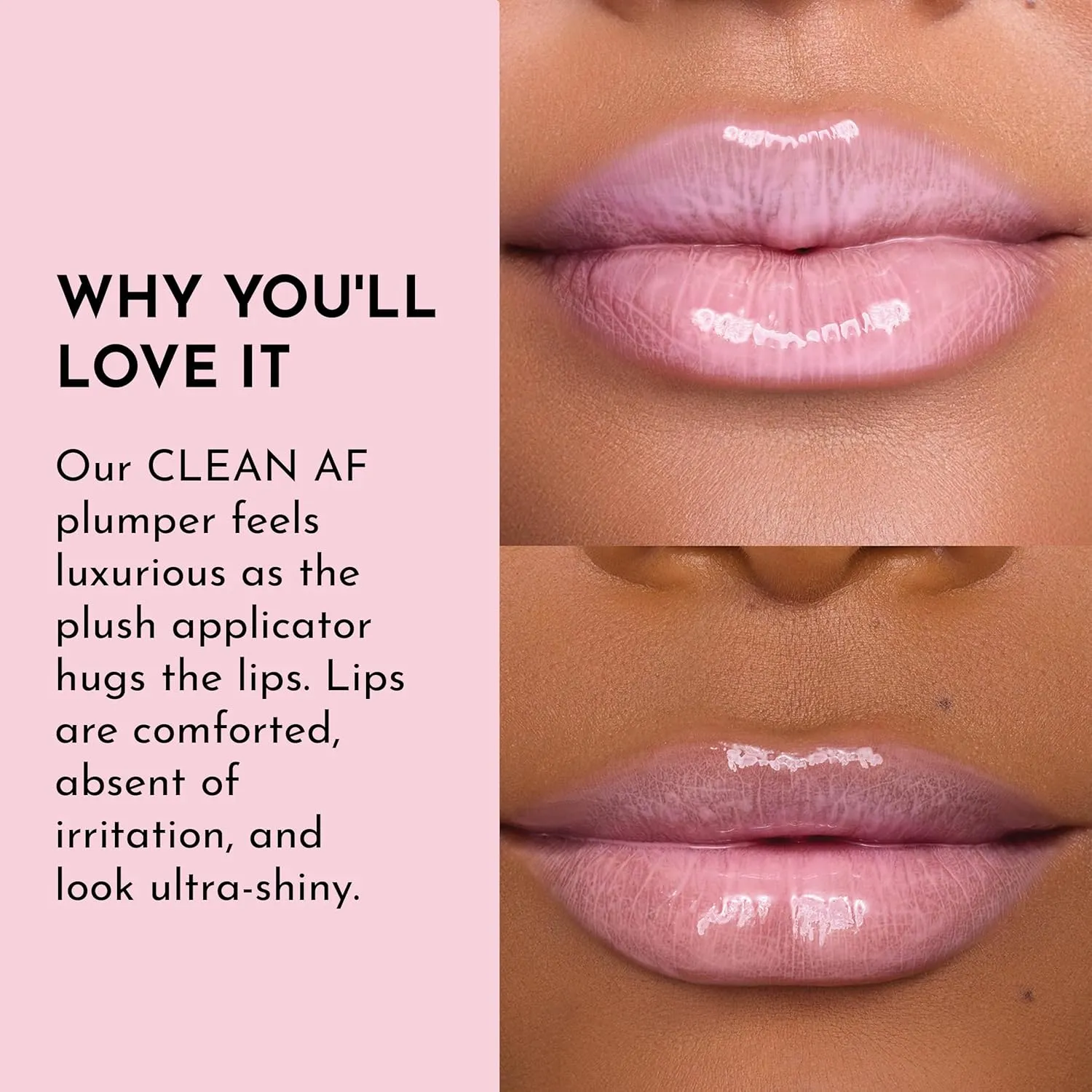Forget the Filler Lip Plumping Line Smoothing Gloss - Strawberry Milkshake - Premium Volumizing Lip Gloss with Natural Ingredients Designed to Plump, Firm, and Hydrate Lips 0.11 oz