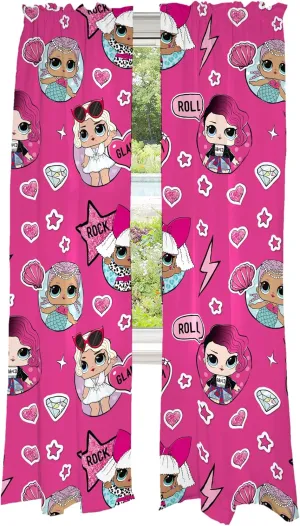 Franco Kids Room Window Curtains Drapes Set, 82 in x 84 in, LOL Surprise