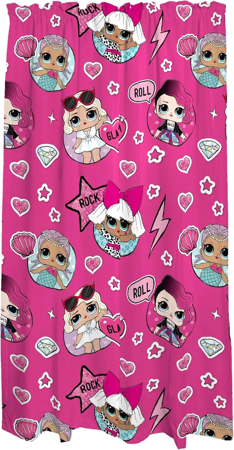 Franco Kids Room Window Curtains Drapes Set, 82 in x 84 in, LOL Surprise