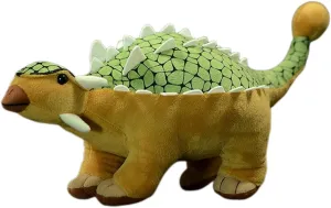 FRANKIEZHOU Ankylosaurus Stuffed Animal-Green 14",Dinosaur Plush Toy,Gifts for Kids,Home Decor,Hugging Toy