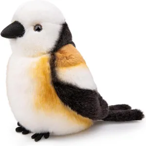 FRANKIEZHOU Long-Tailed Tit Plush Animal,Bird Plush Toy Bird Gifts,Soft Gifts for Kids, Home Decor-Yellow and Black 5.9 inches Tall