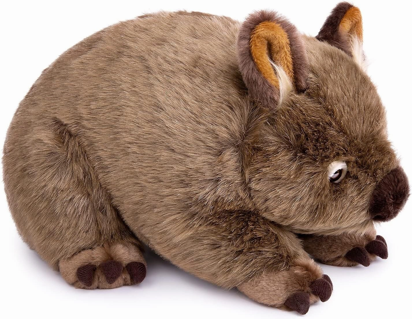 FRANKIEZHOU Lifelike Wombat Stuffed Animal-Brown 12" Realistic Wombat Plush,Simulation Soft Wombat Plush,Girl Toys,Gifts for Kids