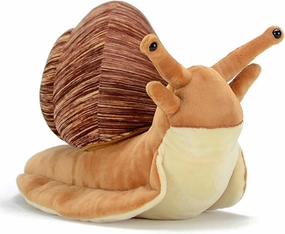 FRANKIEZHOU Realistic Snail Stuffed Animal-Brown 15.7",Snail Plush Toy,Soft Toy,Girl Toys,Gifts for Kids,Room Decor,Hugging Toy