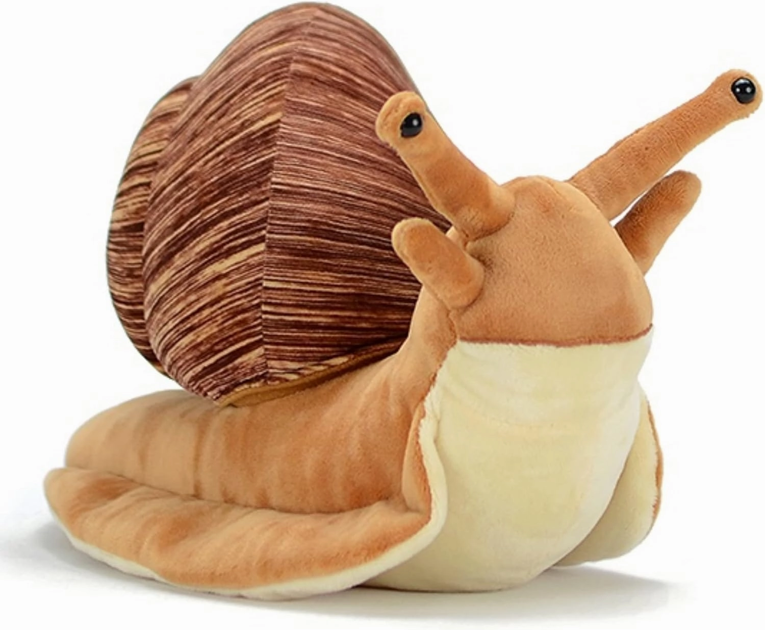FRANKIEZHOU Realistic Snail Stuffed Animal-Brown 15.7",Snail Plush Toy,Soft Toy,Girl Toys,Gifts for Kids,Room Decor,Hugging Toy