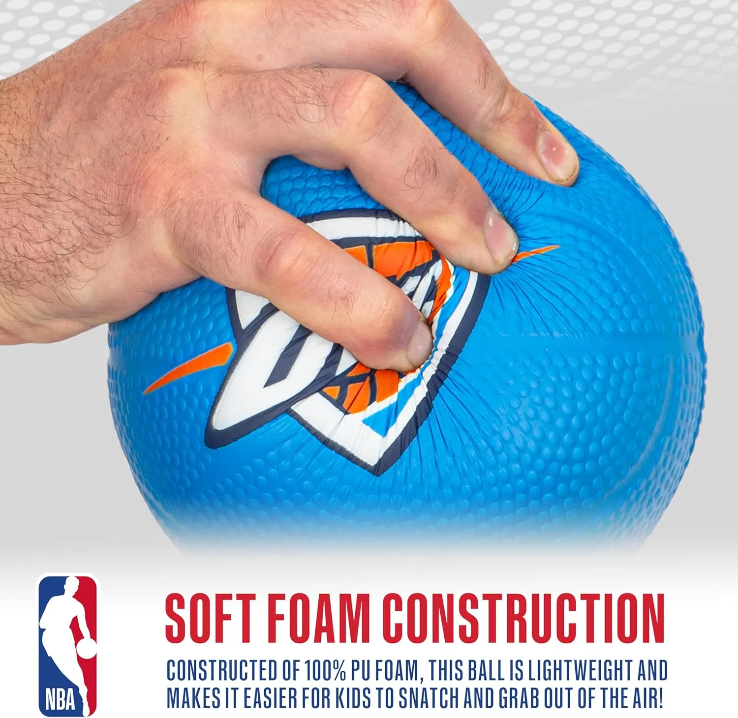 Franklin Sports Kids NBA Mini Foam Basketball - 5.5" Inch Soft Toy Basketball for Indoor or Mini Over the Door Hoops