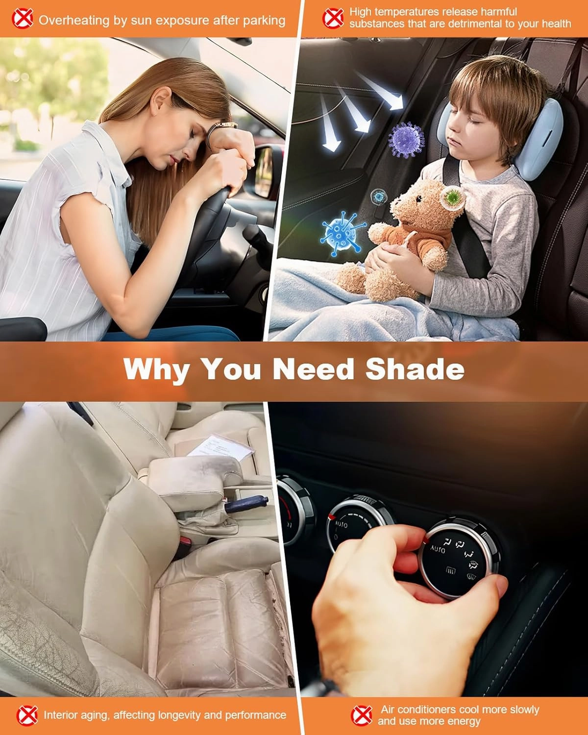 Front Windshield Sun Shade Custom Fit for 2015-2022 GMC Canyon, Block UV Rays Foldable Sunshade Sun Visor Accessories