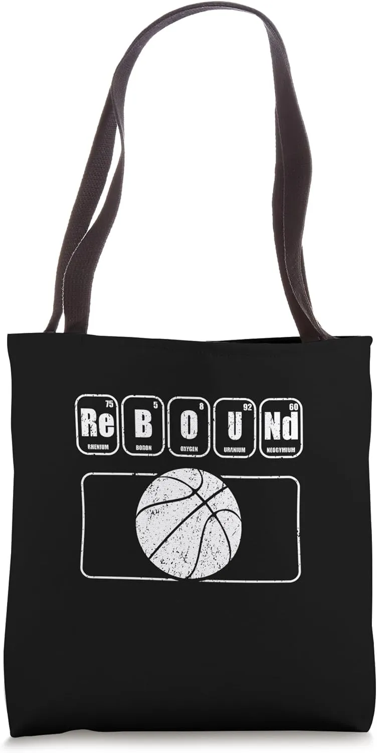 Funny Basketball Rebound Periodic Elements Rebound Tote Bag
