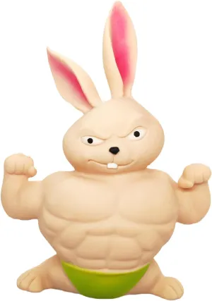 Funny Squishy Bunny Toys, Squeeze Rabbit Toy, Stretchy and Squishy Rabbit Toy , Pink Muscle Animal Figure Toys for Kids and Adults, Sensory Stress Relief Toy for Children and Adults.(Green), 1