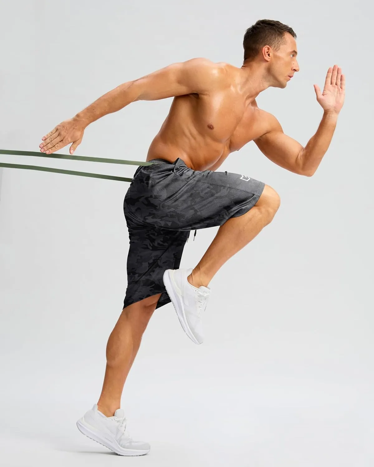 G Gradual Men's Long Basketball Shorts with Zipper Pocket 11'' Quick Dry Gym Shorts Lightweight Mesh Athletic Shorts for Men
