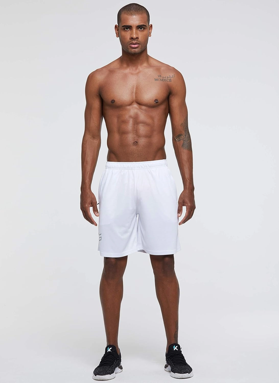 G Gradual Men's 2 Pack 7" Workout Running Shorts Quick Dry Lightweight Gym Shorts with Zip Pockets