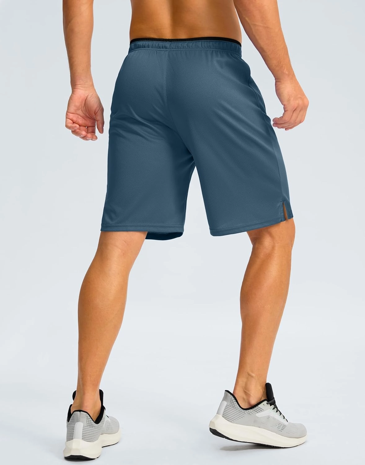 G Gradual Men's Gym Shorts wtih Zipper Pocket 9" Athletic Basketball Mesh Shorts for Men Workout Quick Dry Lightiweight