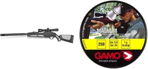 Gamo Swarm Viper 10X GEN3i .22 Cal. 10 Pellet Multi-Shot Inertia Fed Pellet Air Rifle and Gamo Magnum .22 Cal, 15.43 Grains, Pointed, 250ct