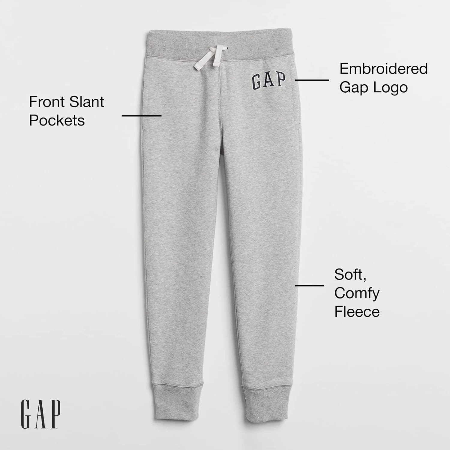 GAP Boys' Heritage Logo Pull-on Jogger Sweatpants