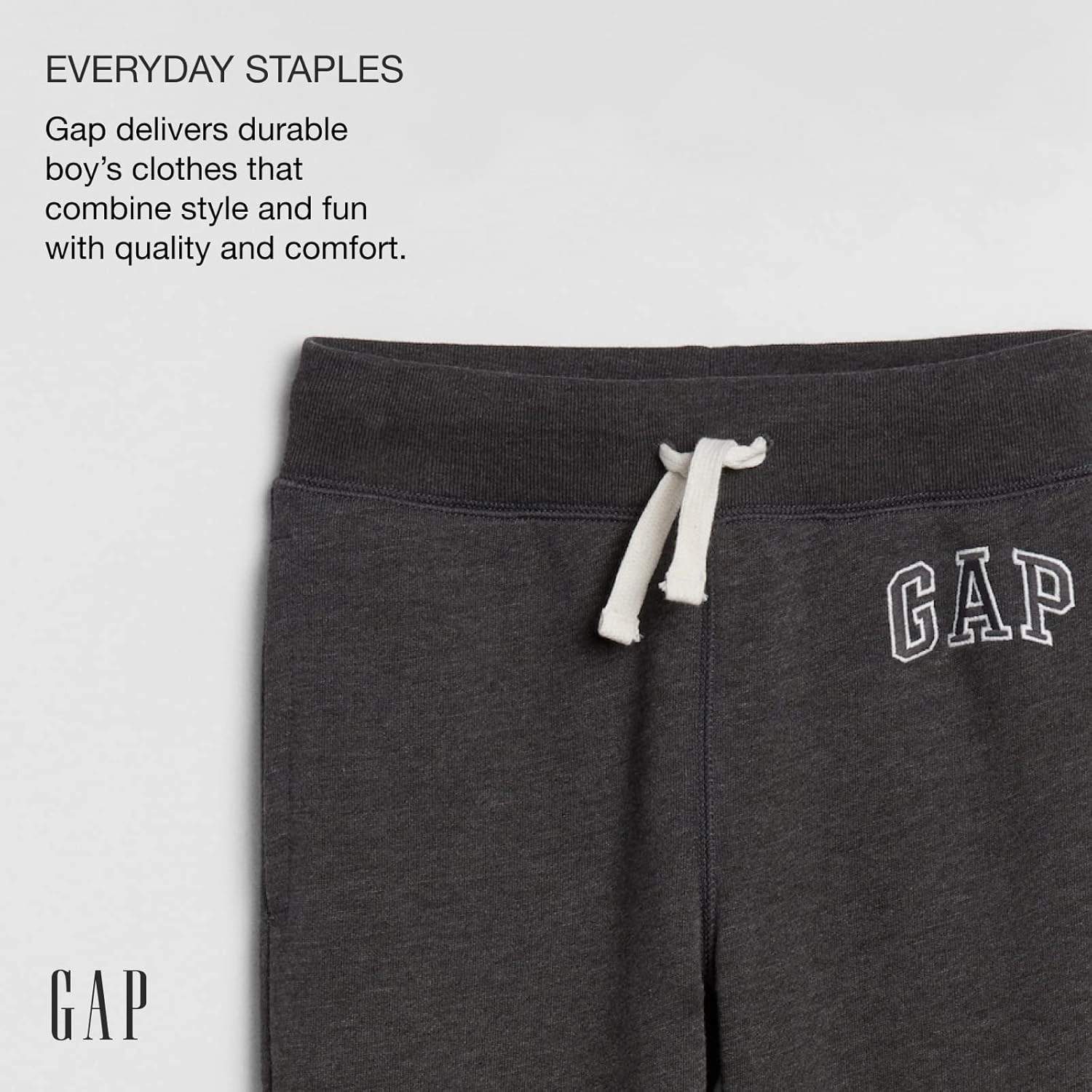 GAP Boys' Heritage Logo Pull-on Jogger Sweatpants