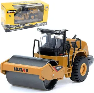 Gemini&Genius Road Roller Truck Toy for Kids, 1/50 Large Grader Construction Vehicle Road Planer Vehicle Toy, Asphalt Drum Compactor Alloy Model Toy Collection, Play or Display for Kids