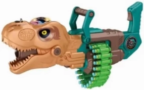Generic Automatic Electric Dinosaur Soft Bullet Minigun (Orange)
