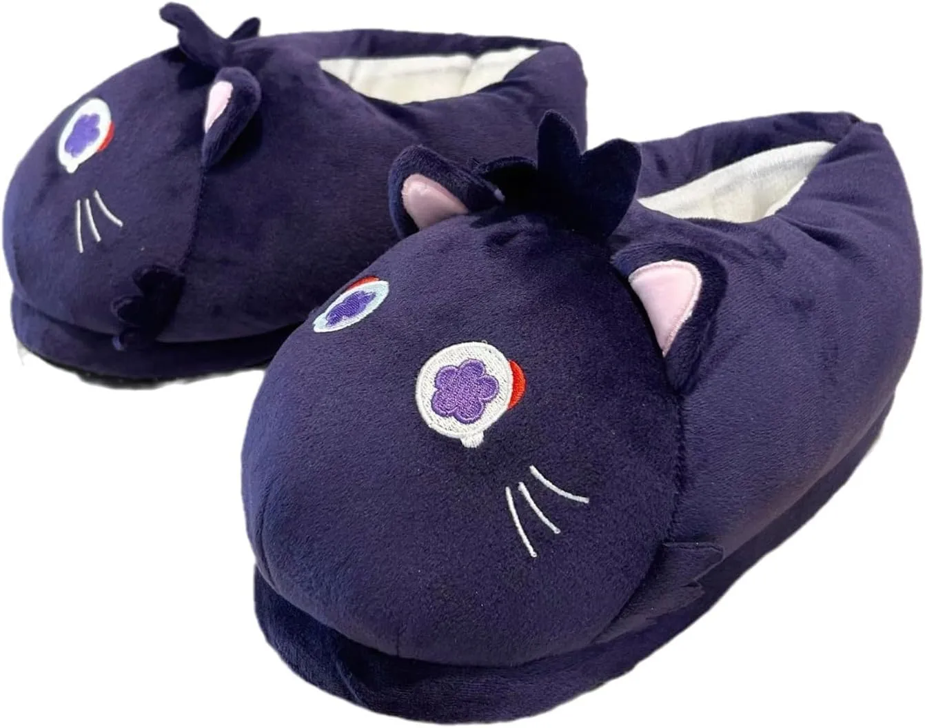 Genshin Impact Scaramouche Plush Winter Slippers Home Slippers Furry Slippers Anime Cartoon Slippers for Women Man