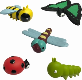 Get Ready Kids Insects and Bugs Playset – 5 Piece Soft Plastic Bug Toys for Kids – Educational Insect Toys for Toddlers, Preschool & Daycare