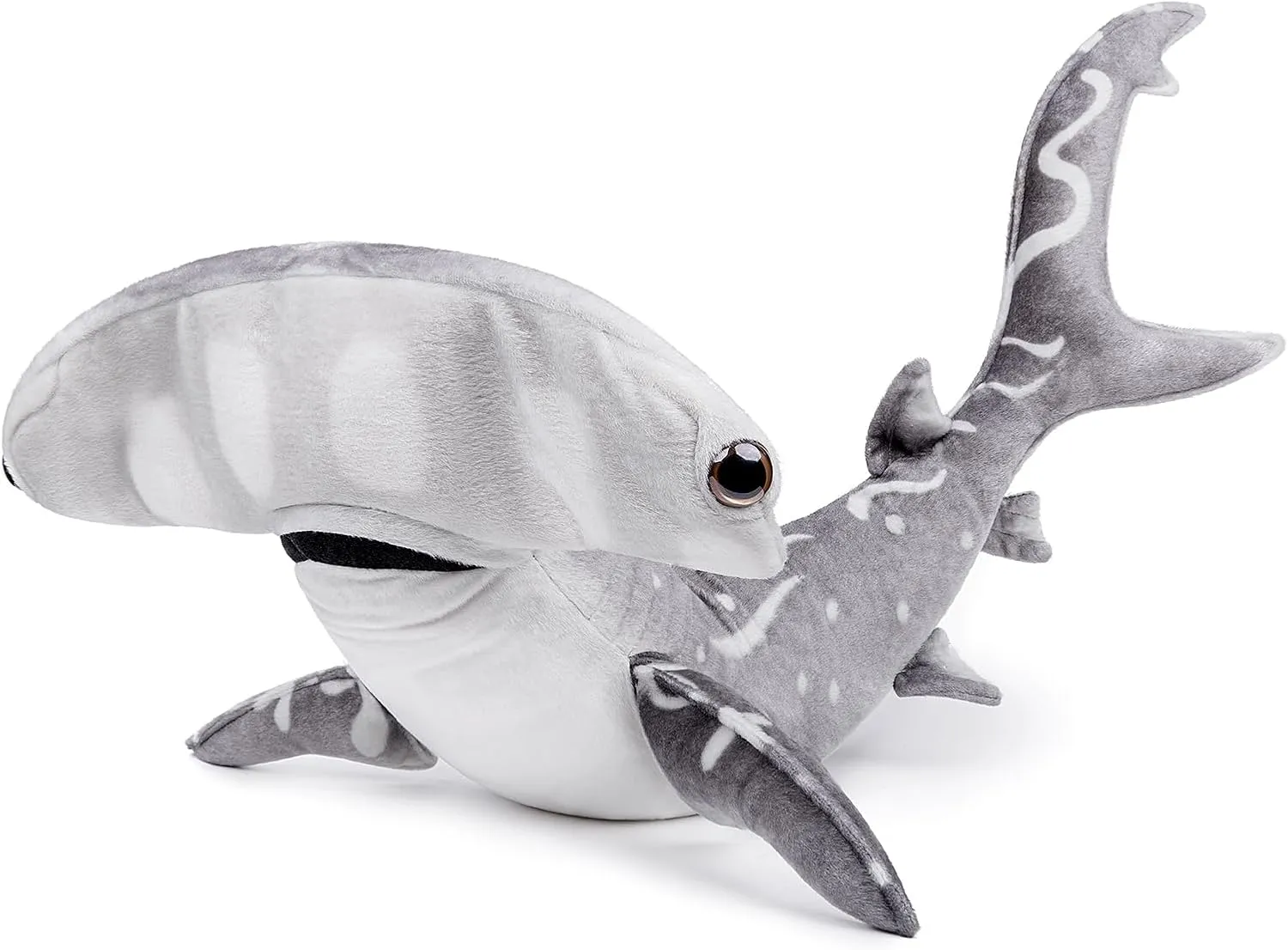 Giant Hammerhead Shark Plush Toy - Realistic 40in Long Grey Hammerhead Shark Stuffed Toys, Super Soft Ocean Sea Creatures Sharks Plush Toy Gift Collection for Kids