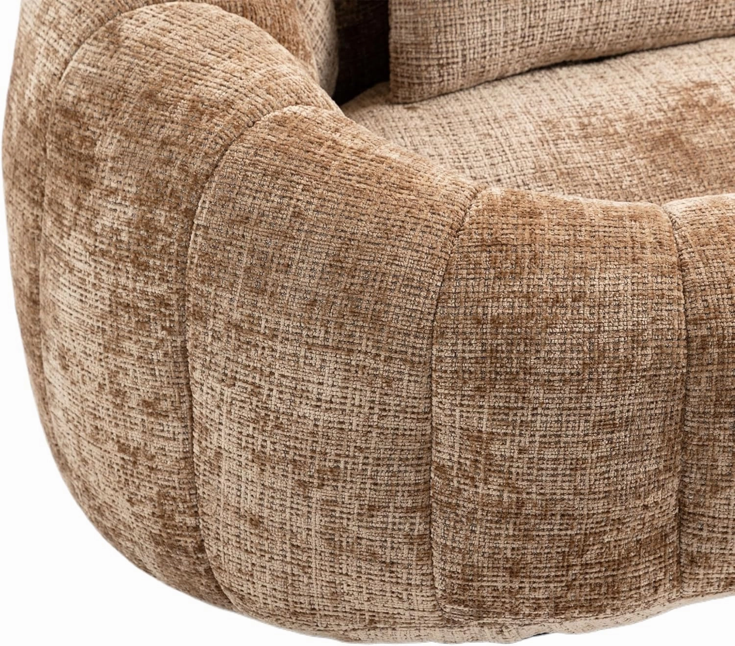 Giant Bean Bag Chair Couch, 59''W Oversized Bean Bag Sofa with Foam Filler, Lazy Loveseat Chair with 2 Pillows, Beanbag Lounger for Living Room, Game Room (Coffee)