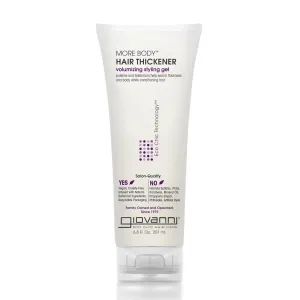 GIOVANNI More Body Gel, 6.8 oz. - Volumizing Style, Hair Thickener, Plumps Hair, Seals Split Ends, Adds Shine, Paraben-Free, Color Safe