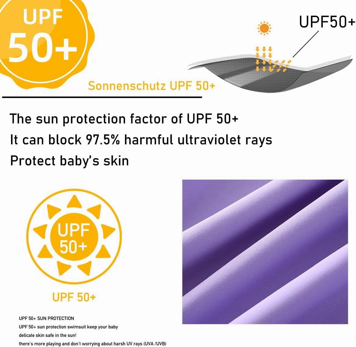 Girls Rash Guard 2-Piece Swimsuit Set Long Sleeve Bathing Suits with UPF 50  Sun Protection