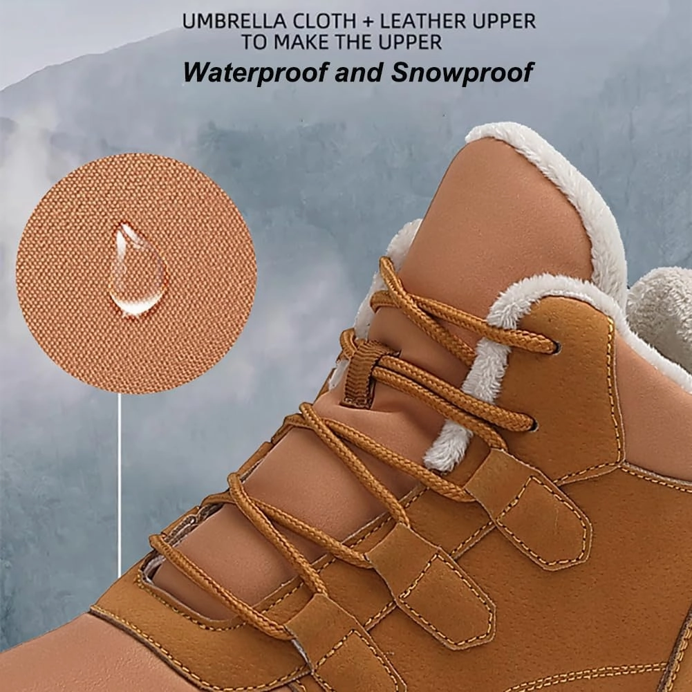 Glacia Barefoot Shoes Women Men, 2025 New Winter Warm Comfortable Non-Slip Barefoot Boots