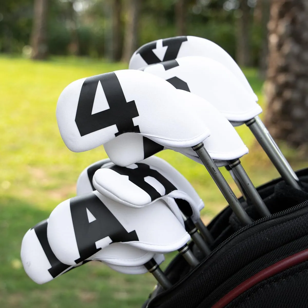 Golf Club Head Covers with Colorful Number Neoprene Iron Covers Set - Fit All Brands - 4/10pcs