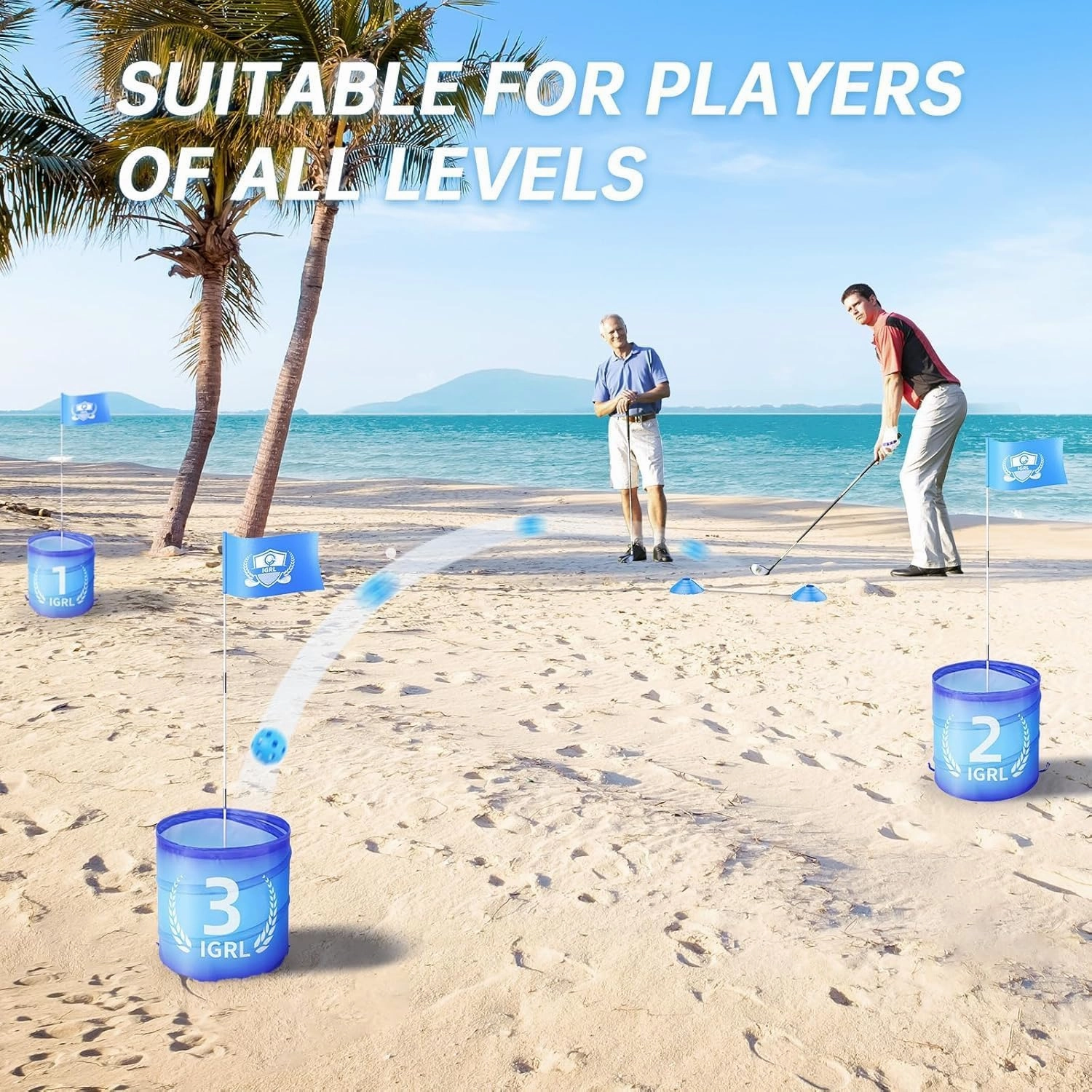 Golf Yard Game - 9 Holes Backyard Golf Games for Adults, Golf Chipping Game Set with Balls, Carry Bag, Flag & Obstacles, Outdoor Indoor Golf Gifts for Men Lawn, Beach, Camping, Park, Hotel