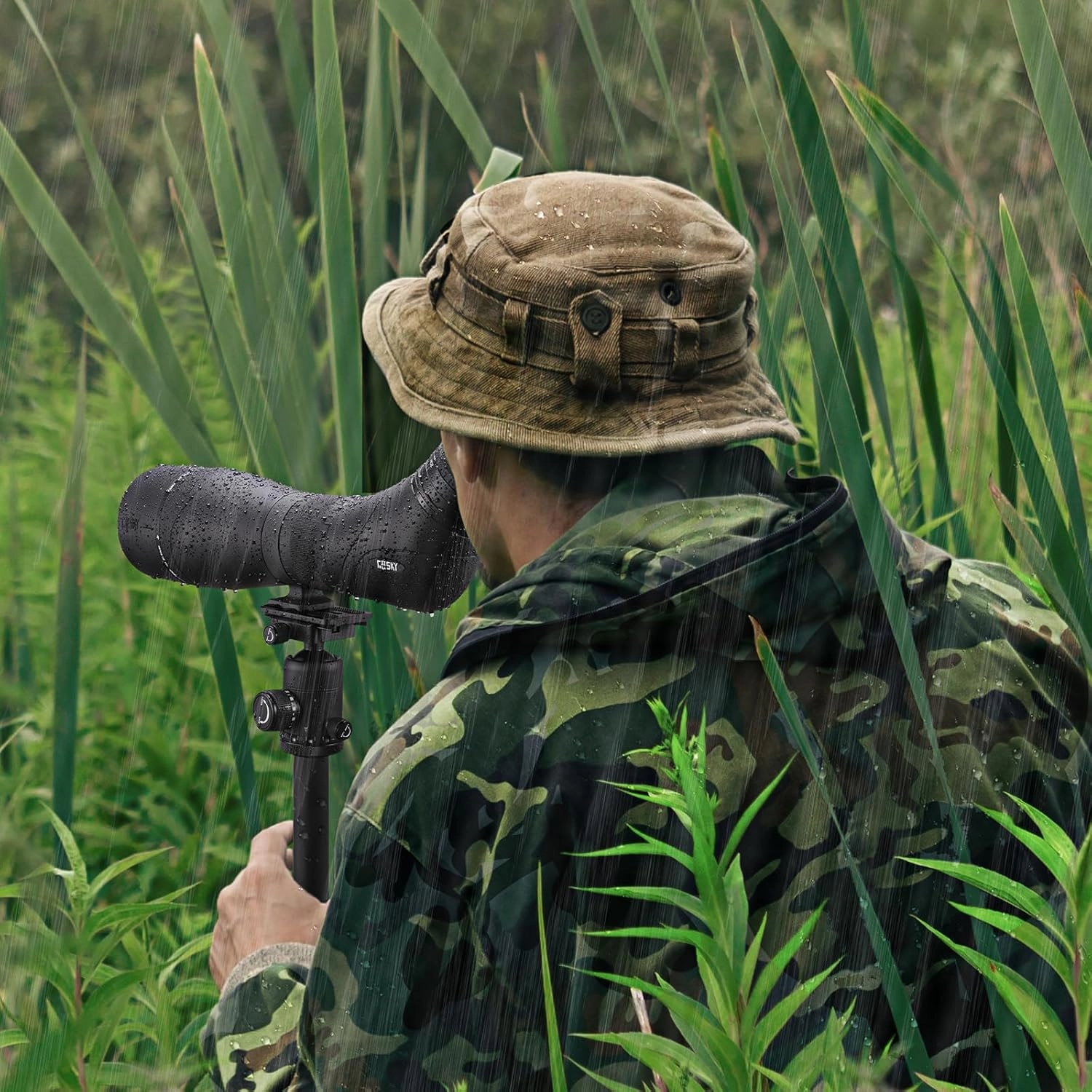 Gosky EagleView Spotting Scope 20-60x 85 HD Spotter Scope with Smartphone Adapter for Target Shooting Bird Watching Wildlife Scenery Astronomy