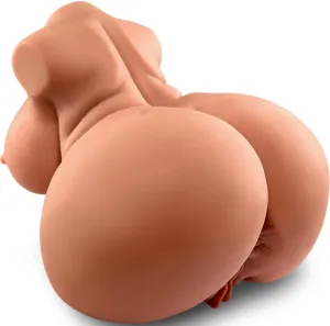 GOYHA BBW Fat Brown Sex Doll with Pussy Ass Male Masturbator Adult Sex Toy for Men Masturbation, 8.6LB Love Doll Male Sex Toy with Realistic Pocket Pussy Vagina & Anal Channels