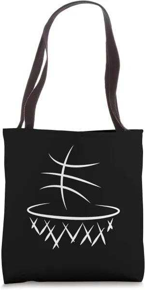 Graphic Basketball Tote Bag