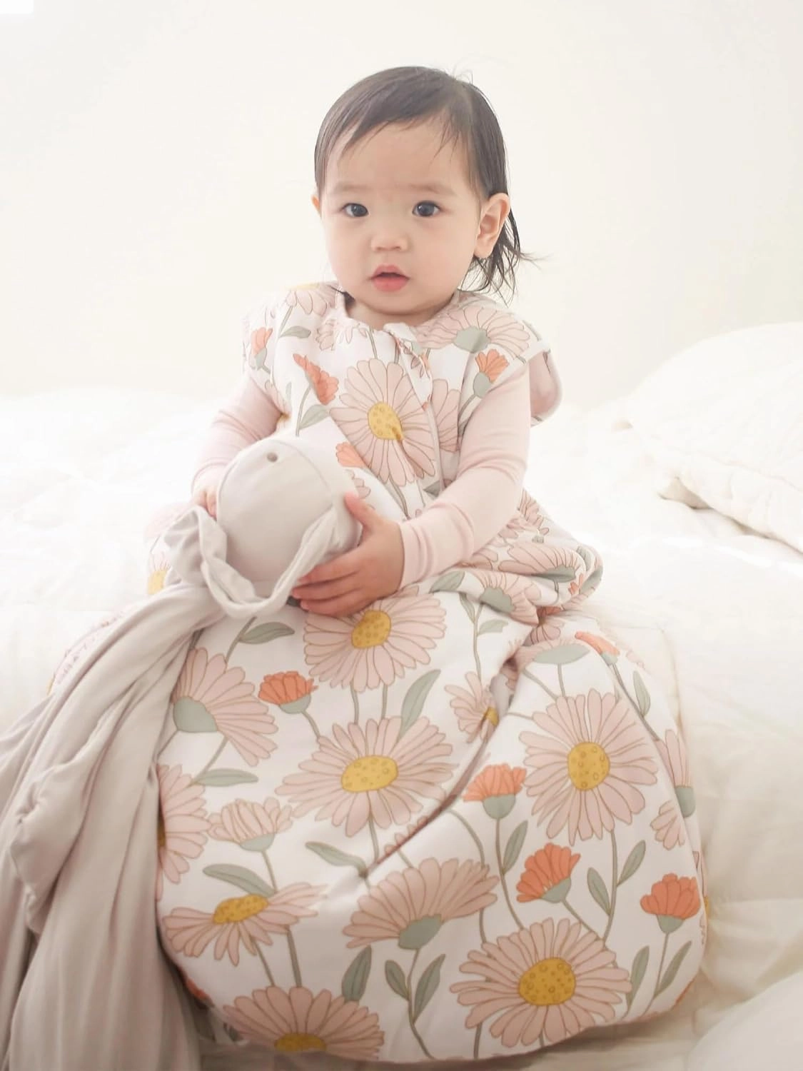 GUNAMUNA günamüna Unisex Baby, Toddler Wearable Blanket, Sleeping Bag Bamboo Rayon, Sleep Sack with Diaper Zipper, 1.0 TOG