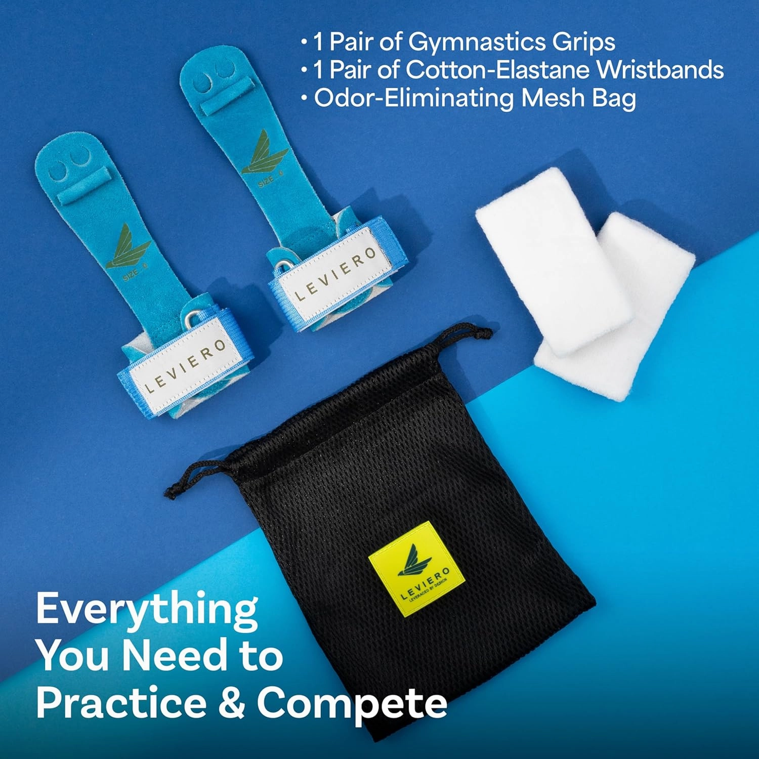 Gymnastics Grips Set Narrow Nippers, Grips for Gymnastics Girls, Dowel Grips with Soft Leather, Hook and Loop Wrist Straps, and Adjustable Finger Holes, for All Ages