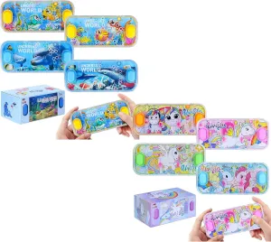 Handheld Water Games for Girls - 8 Packs Cute Theme Ring Toss Aqua Toy for Kids
