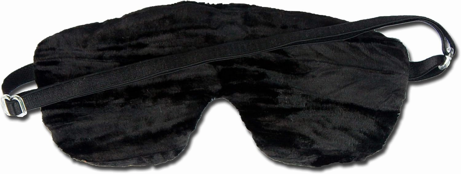 Handmade Opulence Eye Mask Pillow - Weighted Flaxseed Fill, Unscented, Satin & Velvet, Adjustable Strap - Ideal for Meditation & Restful Sleep - Birds in Paradise - TEMF-BP