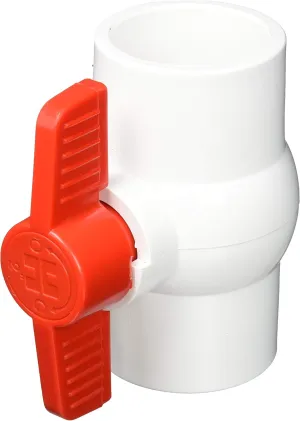 Hayward QVC1020SSEW 2-Inch White QVC Series Compact Ball Valve with Socket End Connection