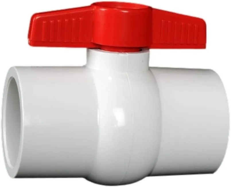 Hayward QVC1040SSEW 4-Inch White QVC Series Compact Ball Valve with Socket End Connection