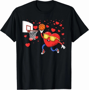 Heart Slam Dunk for Passionate Hoopers T-Shirt