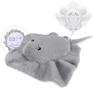Heatable & Coolable Stingray Stuffed Animals, Cute Microwavable Heating Pad Plushies for Soothing & Relaxation, Stuffed Stingray Plush Toys, Stingray Plush Toy Gift