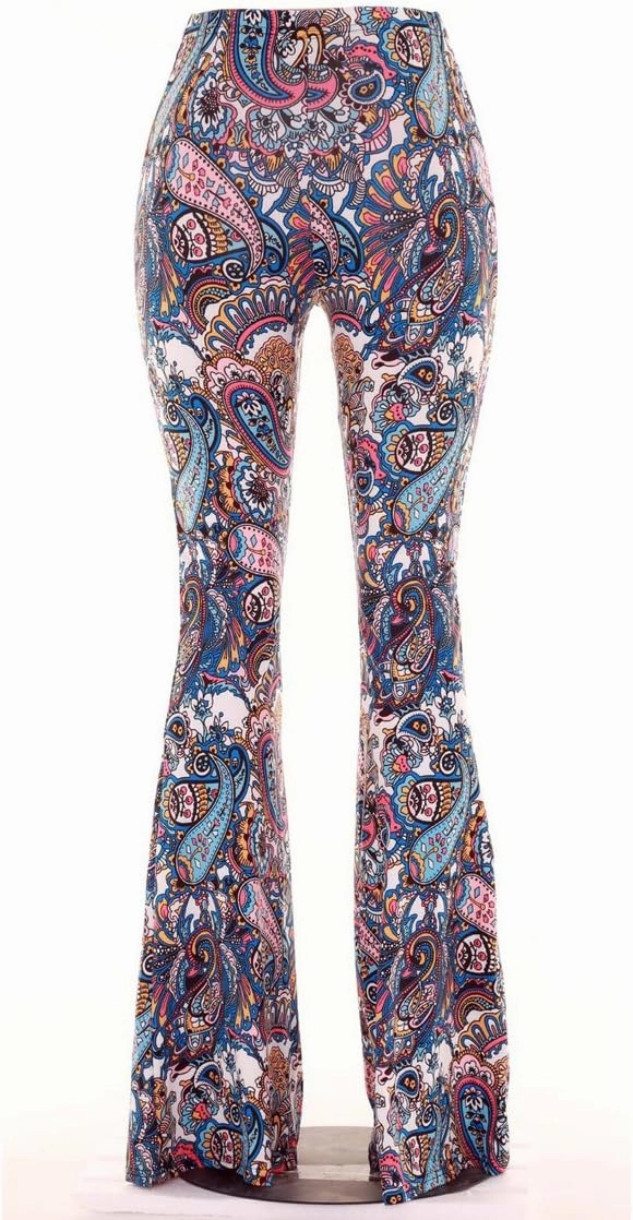 Herose Tall Ladies Soft Flared Leggings Pants Floor Length S-2XL