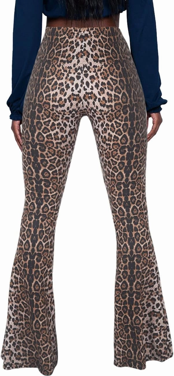 Herose Tall Ladies Soft Flared Leggings Pants Floor Length S-2XL