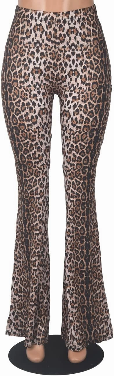 Herose Tall Ladies Soft Flared Leggings Pants Floor Length S-2XL