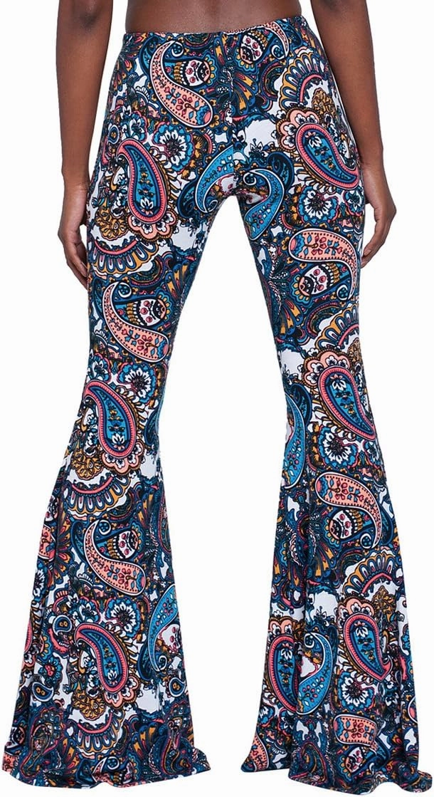 Herose Tall Ladies Soft Flared Leggings Pants Floor Length S-2XL