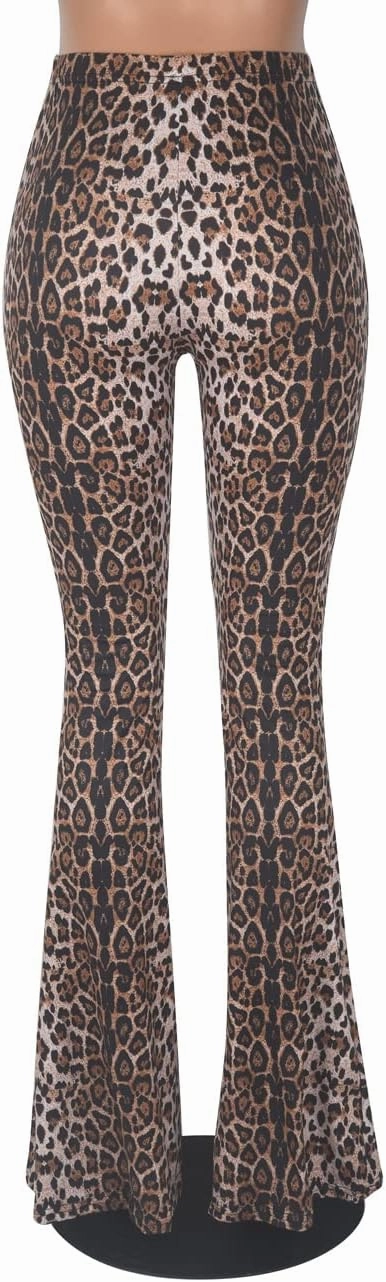 Herose Tall Ladies Soft Flared Leggings Pants Floor Length S-2XL