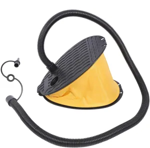 High Volume Bellows Foot Air Pump Portable Foot Pump Air Inflator for Inflatable Boats Beds Swim Rings Floating Mats Water Supplies(Black   Yellow)